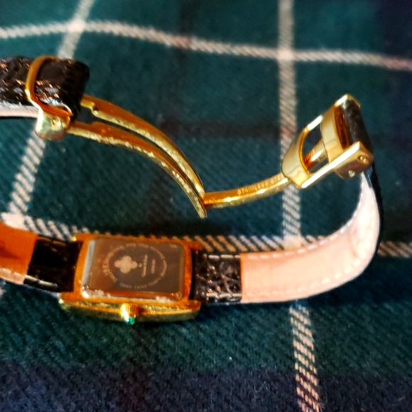 VTG JBK Rhinestone Watch by CAMROSE & KROSS - Mock-Croc Leather Band - EVC - Picture 7 of 7